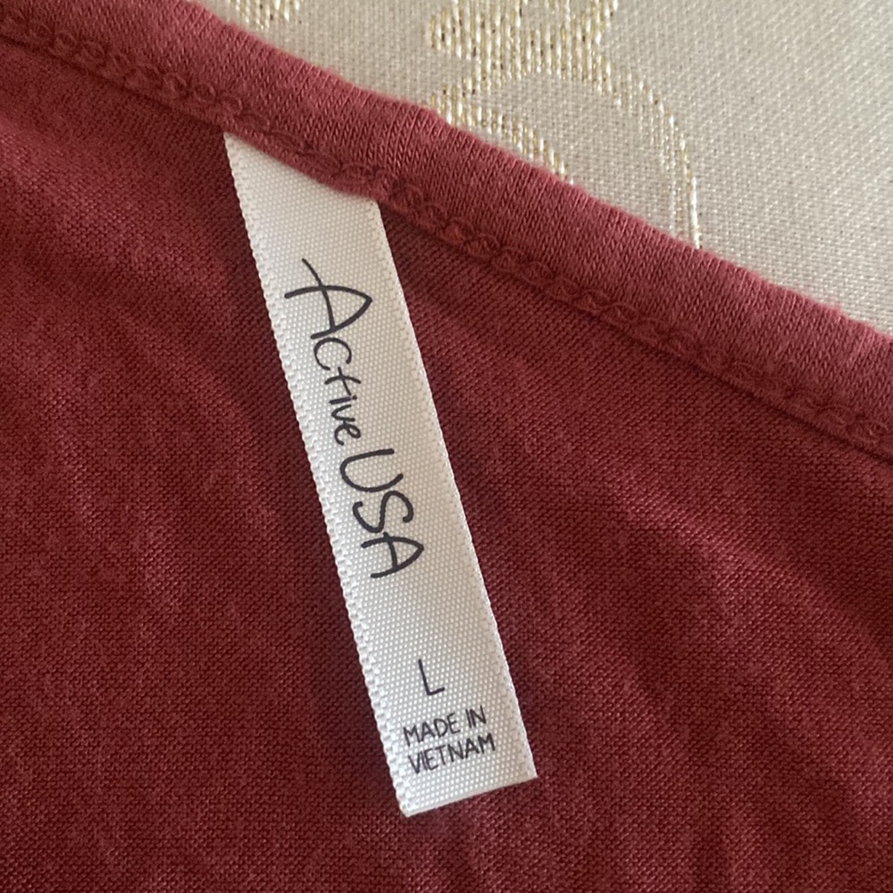 One Shoulder Long Sleeve Pink Top - Picture 3 of 3
